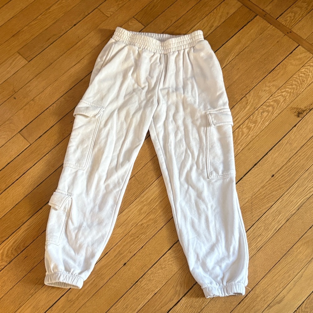 art class White Cargo Joggers